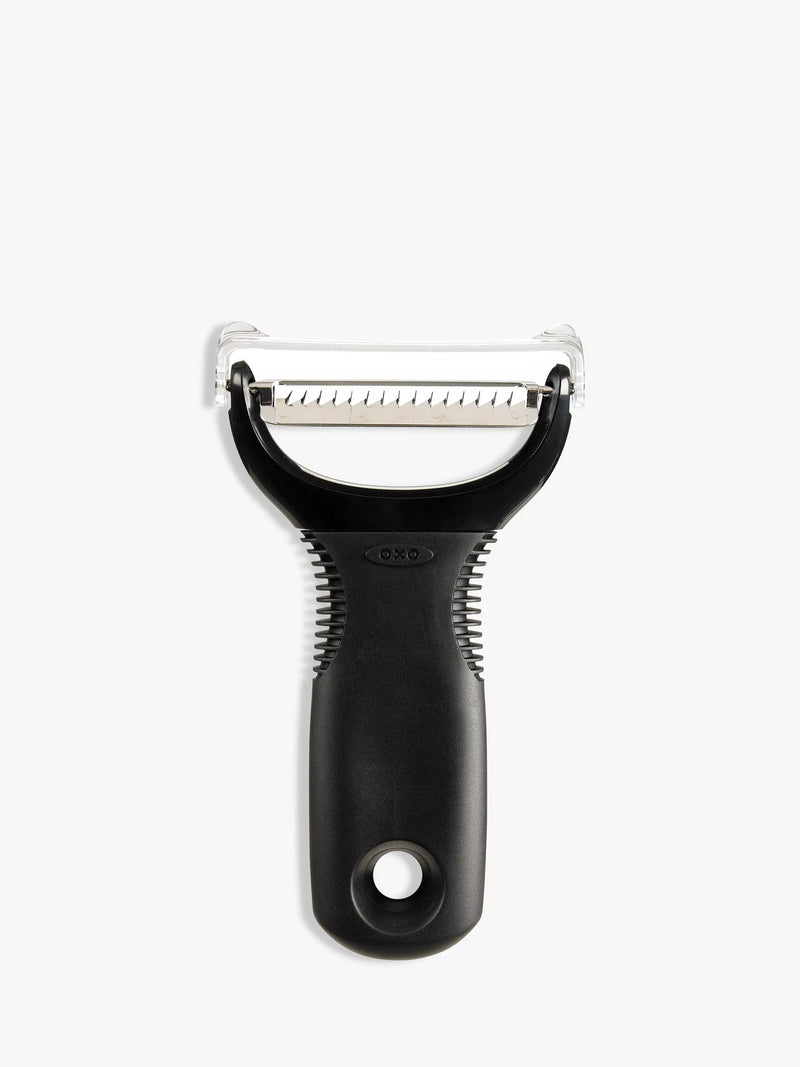 OXO Julienne Peeler with safety cover - British product