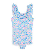 Louise Misha Floral Ruffle-Trim Andrea Children's Swimsuit 24 Months