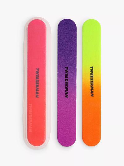 Tweezerman Neon Hot Filemates Pack of 3 Nail Files