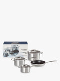 Le Creuset 3 Ply Stainless Steel Pan Set 4 Piece