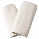 Organic Cotton Teething Pads for Baby Carrier Straps in Cream