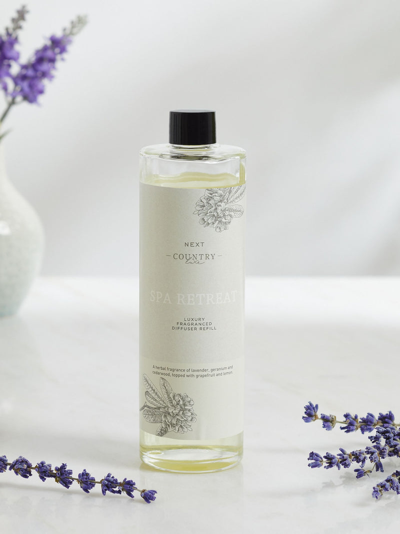 Country Luxe lavender and geranium diffuser refill 200ml - British product