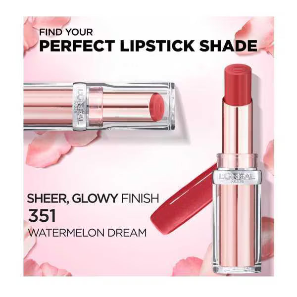 L'Oréal Paris Glow Paradise Balm-In-Lipstick Watermelon, imported from the UK
