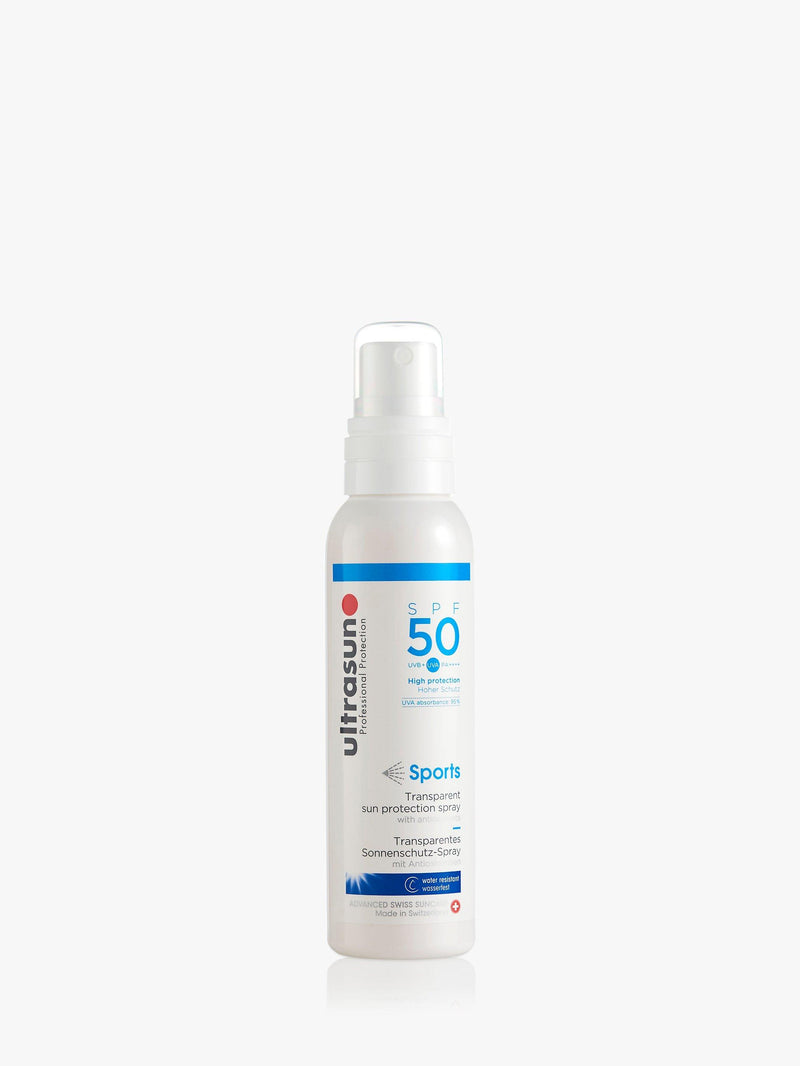 Ultrasun SPF 50 Sports Transparent sun protection spray 150ml (British brand)