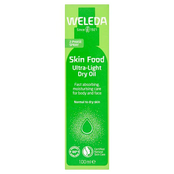 Weleda Skin Food Ultra-Light Dry Oil 100ml, imported from the UK