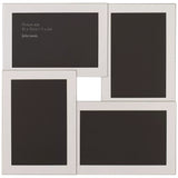 John Lewis Silver Plated Wide Border Multi-Aperture 4 Photo Frame