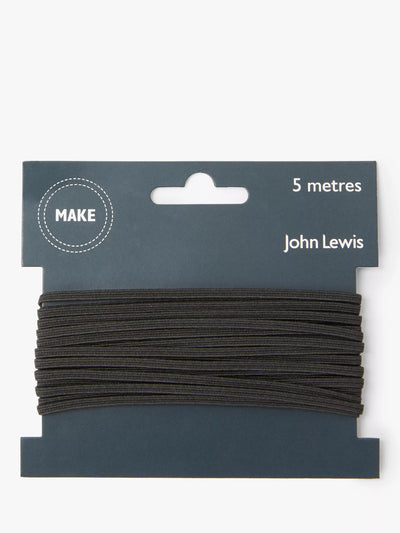 John Lewis 3mm Elastisk Bånd 5 Meter