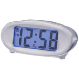 Acctim Eclipse Solar Dual Power Smartlite Digital Alarm Clock Silver