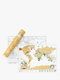 Luckies scratch map travel edition, UK version