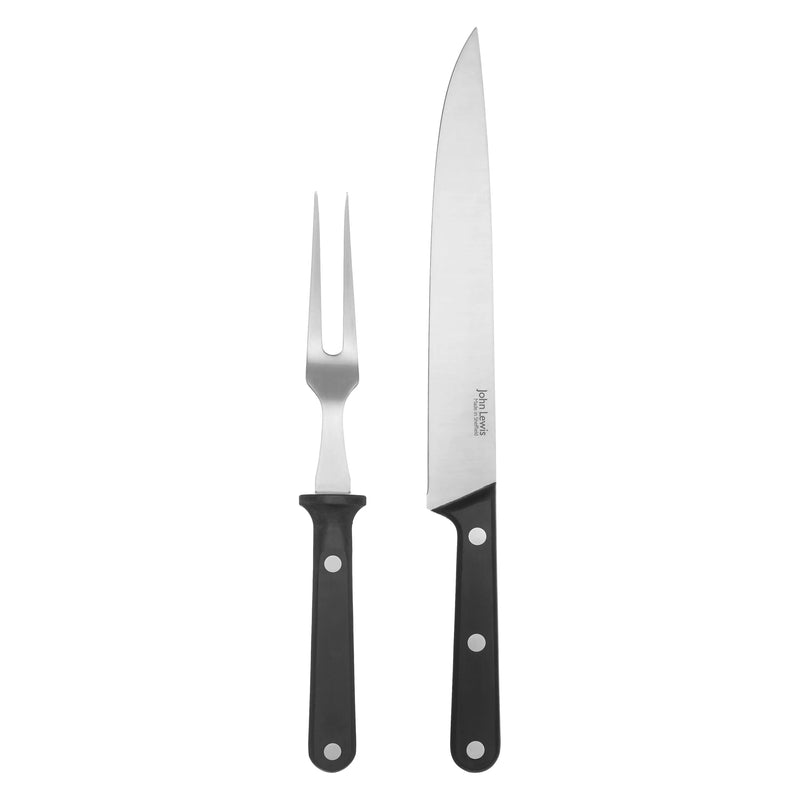 John Lewis Classic 2-Piece Carving Set with 23cm blade, UK version