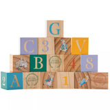 Peter Rabbit Wooden Picture Blocks Set Wooden Toy Blocks 16 Pieces