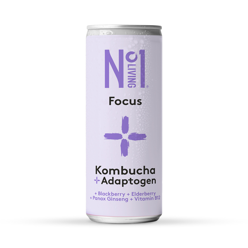 No1 Living Plus Focus Blackberry & Elderberry Kombucha 250ml - 998737