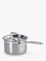 Le Creuset 3-Ply Stainless Steel Lidded Saucepan 14cm