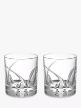 John Lewis Grosseto Cut Crystal Glass Tumblers Clear 290ml Set of 2