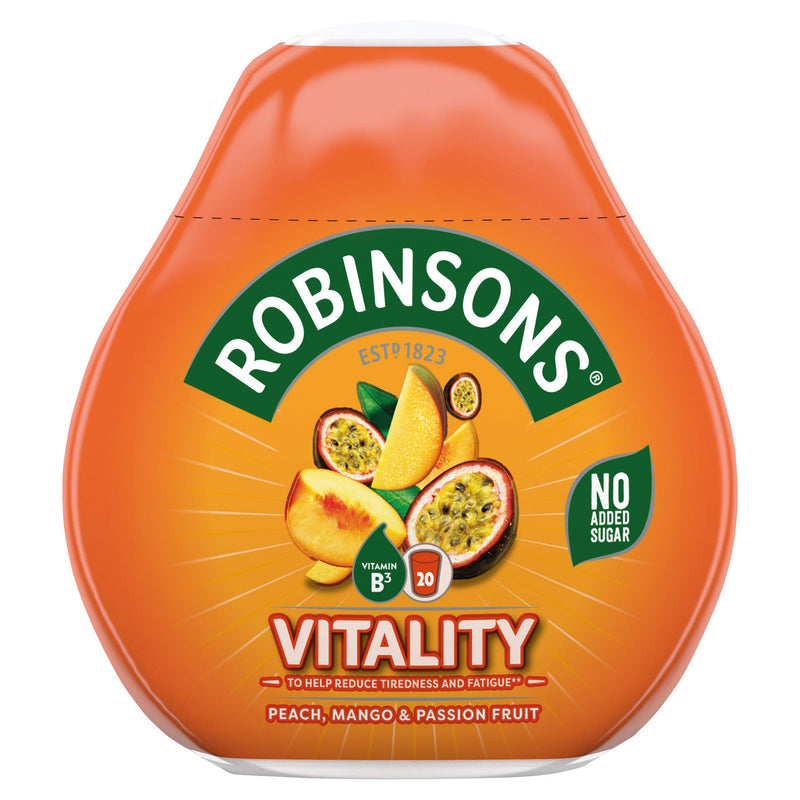 Concentrated Peach Mango Passion Fruit Vitamin B3 Squash 66ml