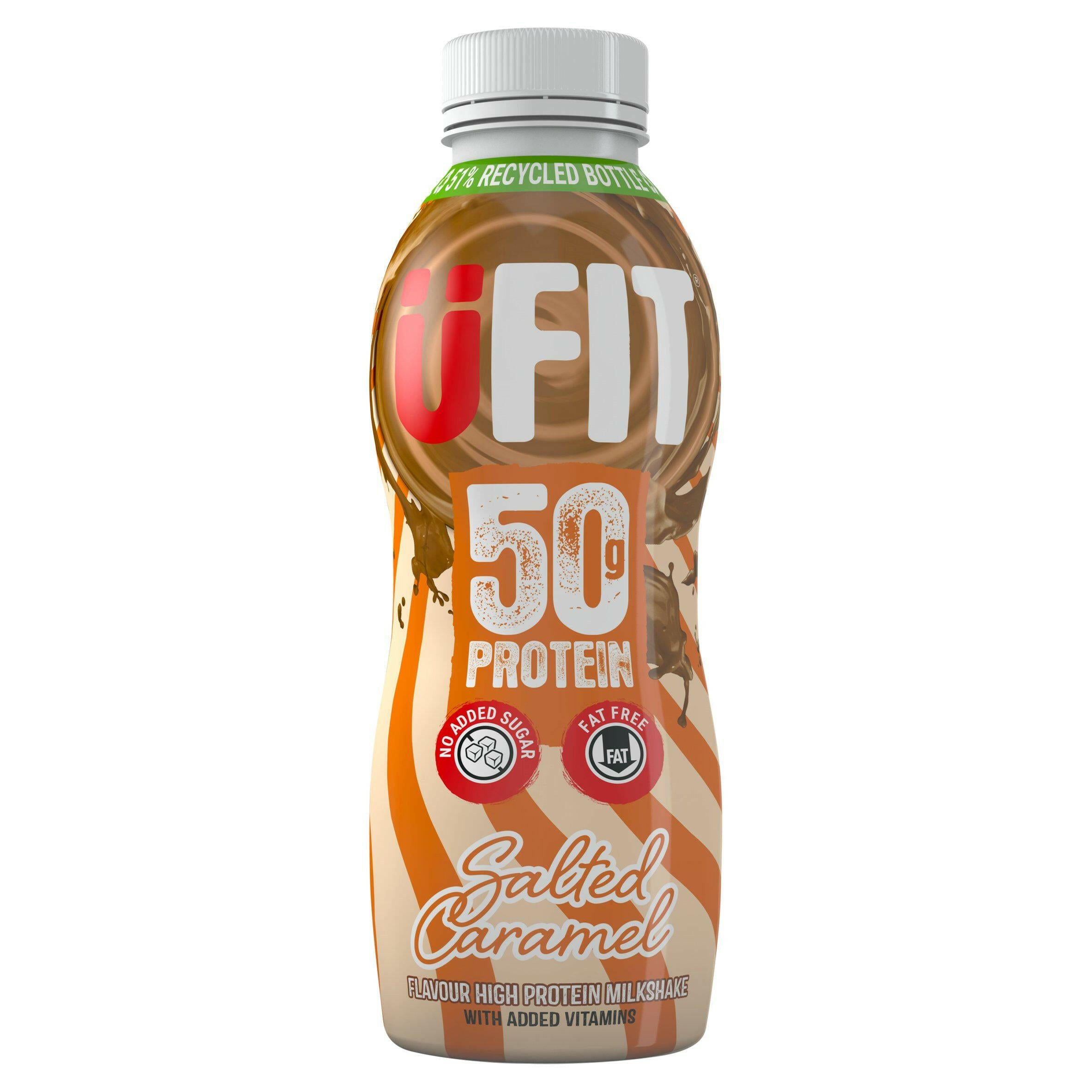 Ufit Salted Caramel Flavour High Protein Milkshake 500ml GOODS Sainsburys