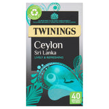 Twinings Ceylon Sri Lanka Plant Based Tea Bags x40 100g GOODS Sainsburys