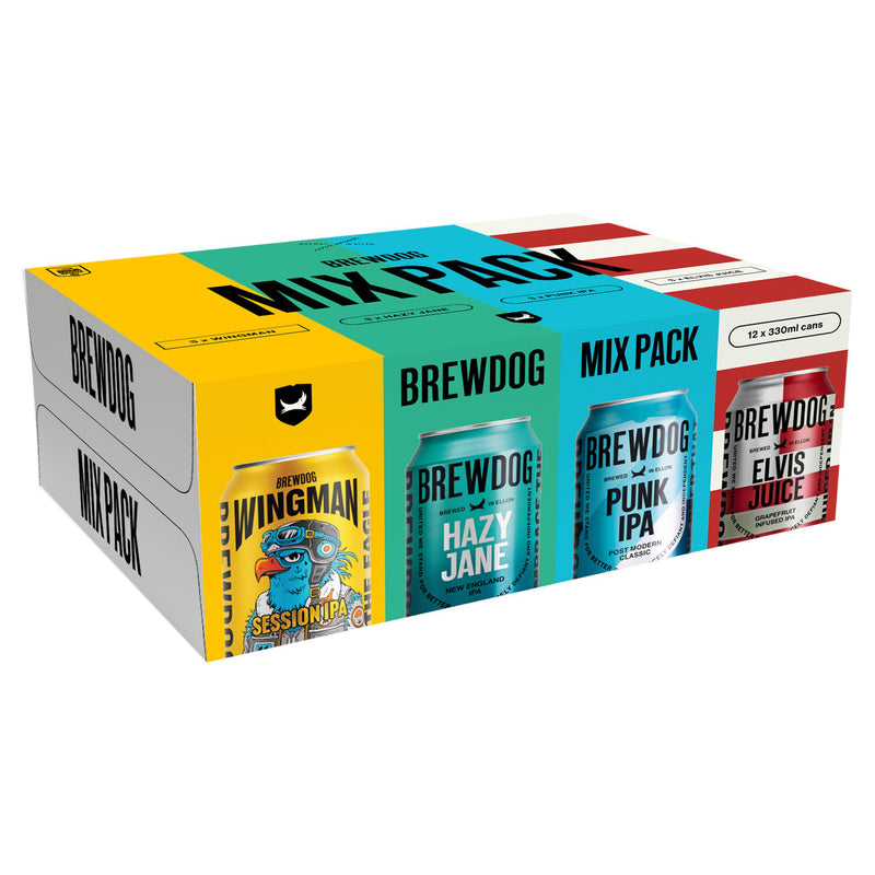 Mixed Beer Variety Pack of 12 Cans, 330ml Each, Suitable for Vegans