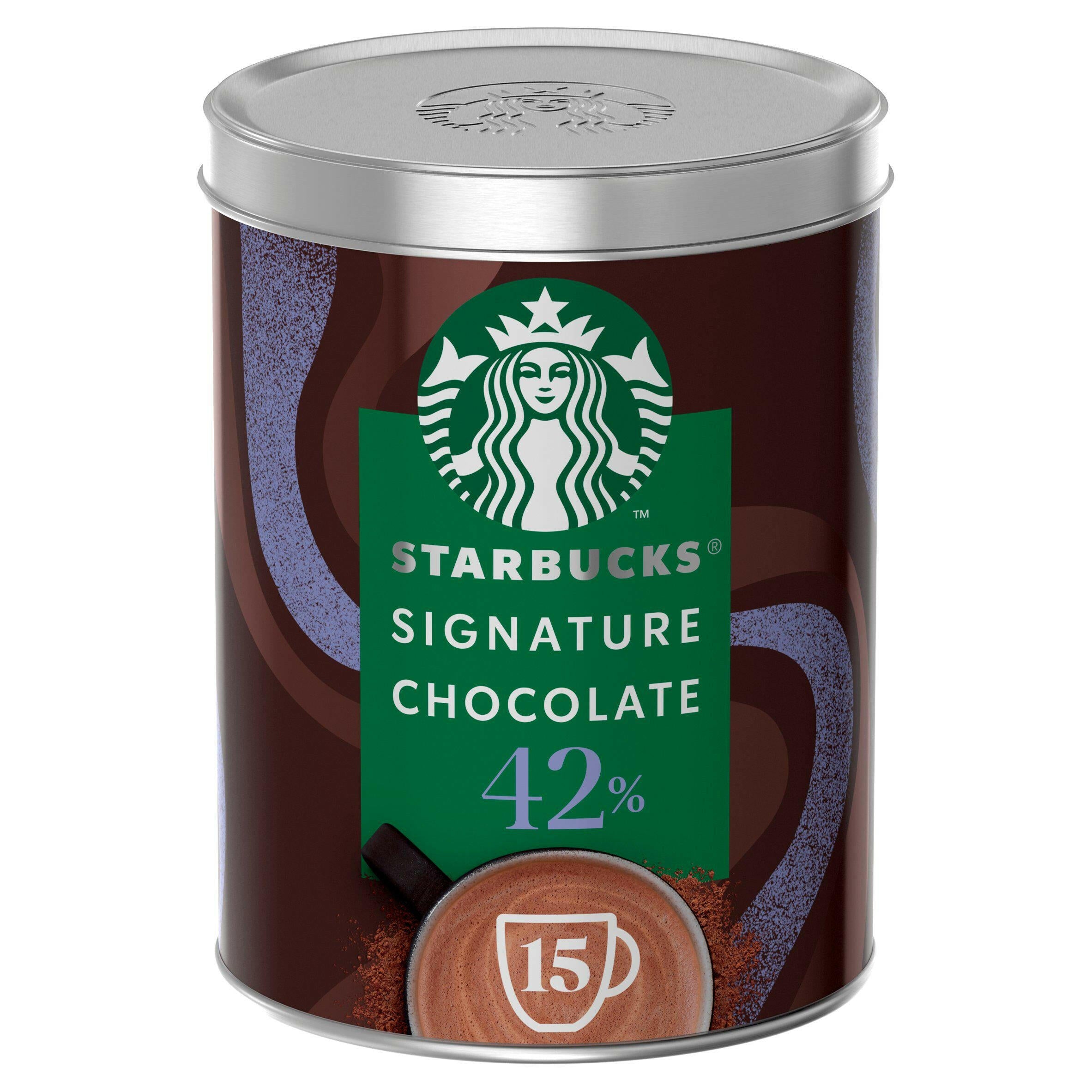Starbucks Signature 42% Cocoa Hot Chocolate Powder Tin 330g GOODS Sainsburys