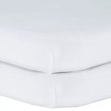 John Lewis organic cotton fitted crib sheet, 50 x 83cm pack of 2, UK version