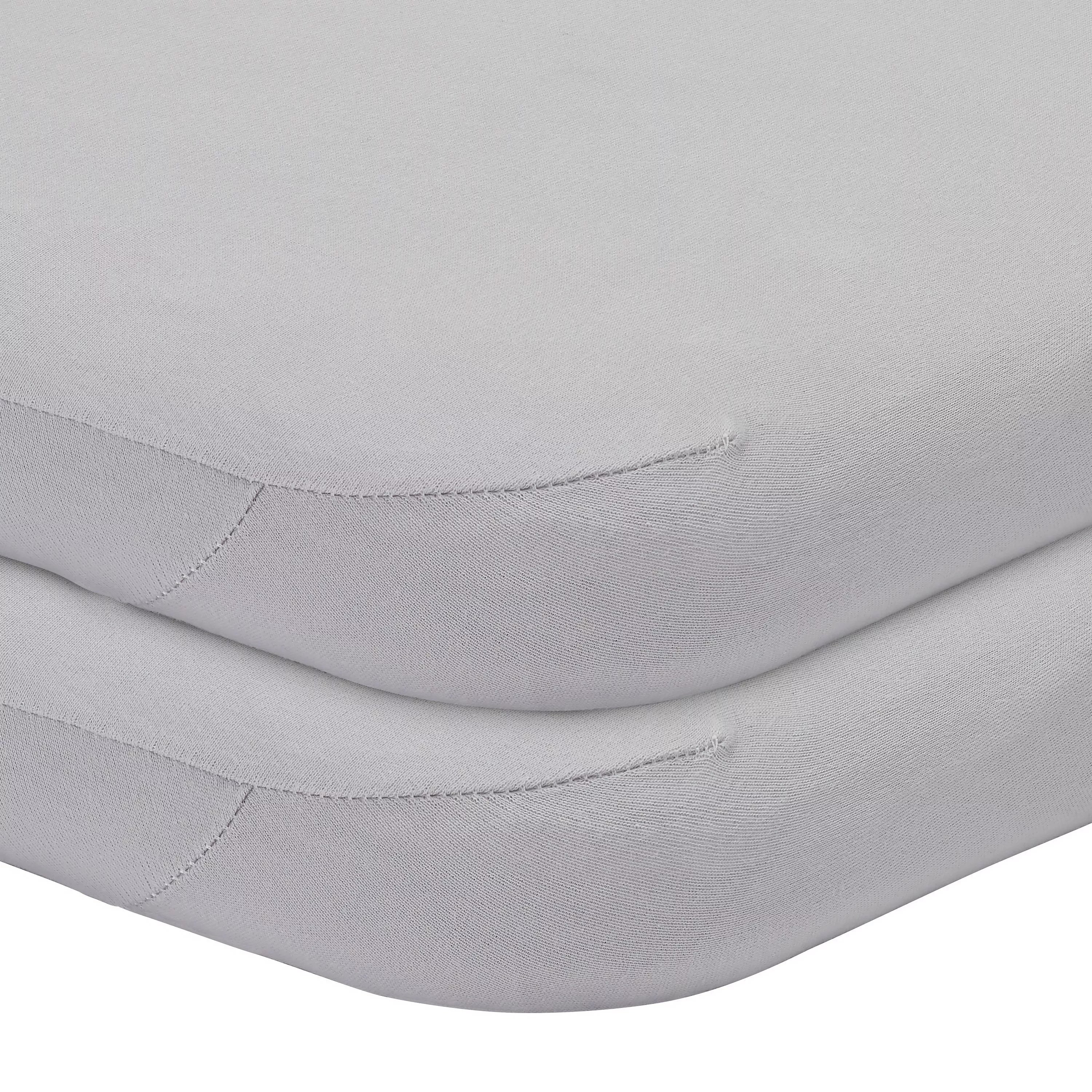 John Lewis GOTS Organic Cotton Fitted Moses Basket Sheet, Pack of 2, 33 x 76cm - McGrocer