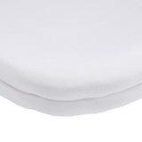 John Lewis GOTS Organic Cotton Fitted Pram/Crib Sheet, White, Pack of 2