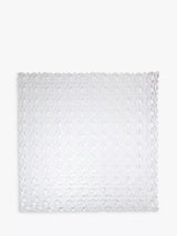 Square Slip-Resistant Shower Mat with Decorative Pebbles, Clear