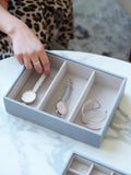 Stackers Pebble Grey watch and accessories storage tray (British brand)
