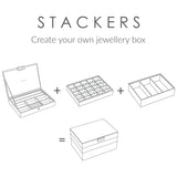 Stackers Pebble Grey watch and accessories storage tray (British brand)