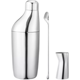 Georg Jensen Sky Cocktail Shaker Stirring Spoon and Jigger Gift Set