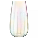LSA International Pearl Optic Wide Glass Vase H28cm