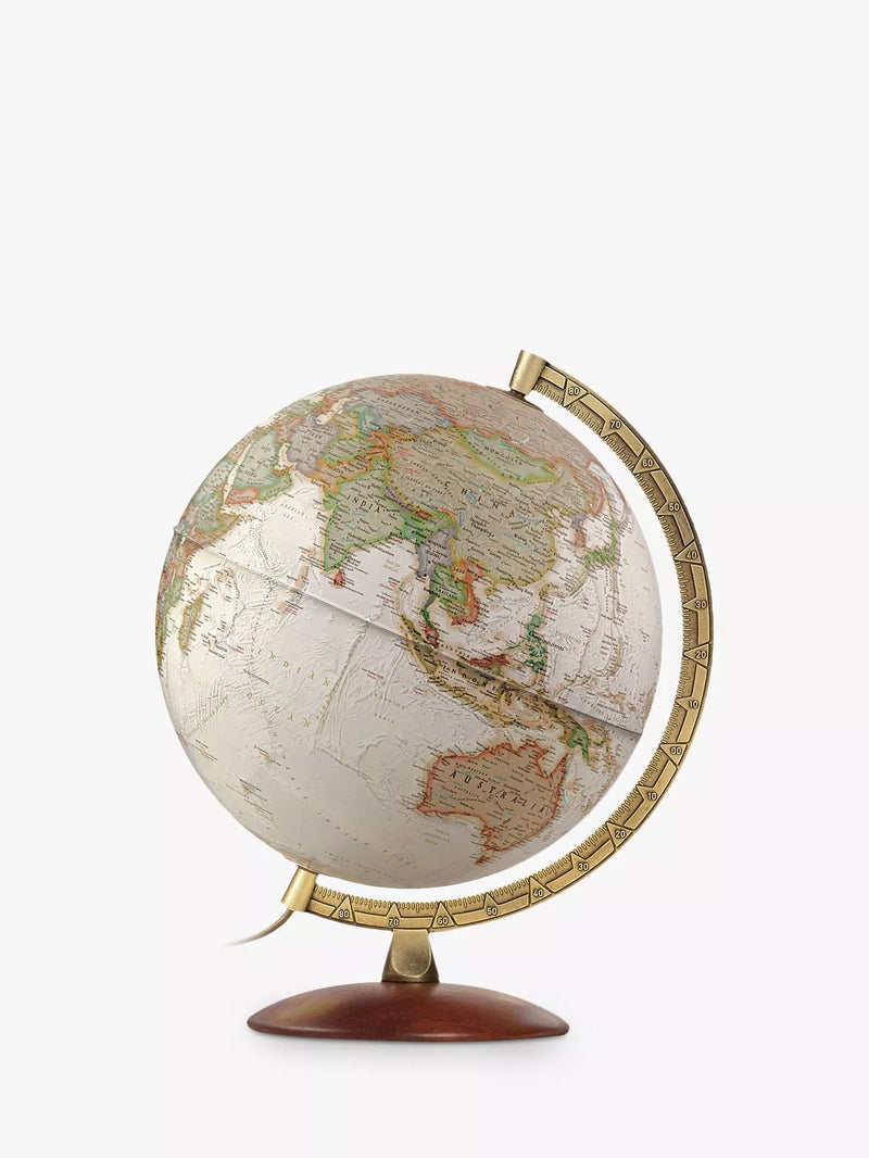 National Geographic executive brass edge globe brown 30cm, imported from the UK
