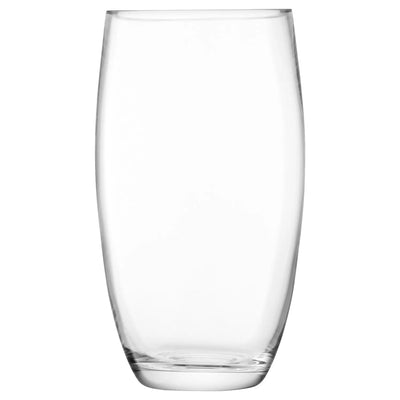LSA International Clear Flower Barrel Glass Vase H29cm