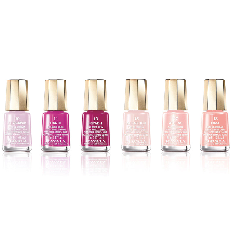 Mavala Mini Colour Nail Polish Blush Collection 5ml, imported from the UK
