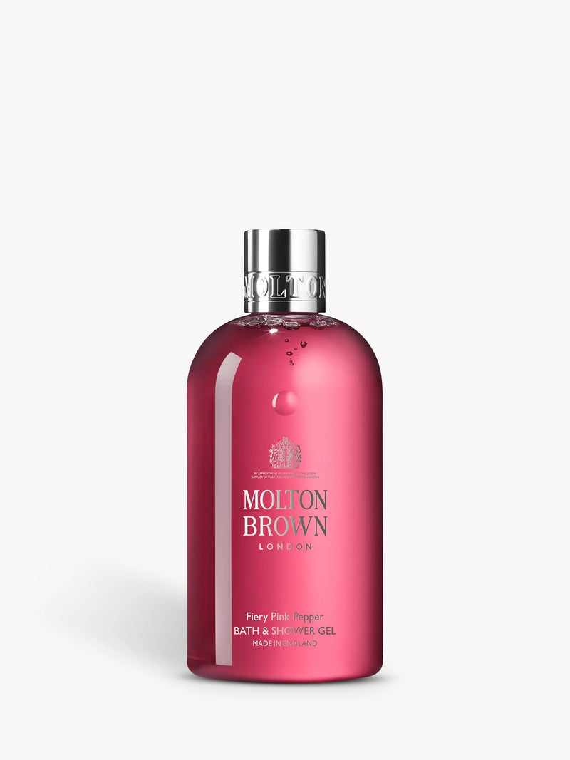 Molton Brown Fiery Pink Pepper bath and shower gel 300ml, imported from the UK