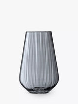 LSA International Lantern Vase Zinc Lustre Glass Vase H28cm