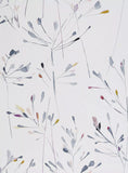 John Lewis Nerine floral wallpaper design with painted stems, UK version