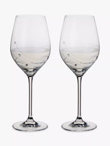 Dartington Crystal Glitz Wine Glasses Clear 330ml Set of 2