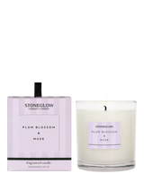 Stoneglow Modern Classic Plum Blossom & Musk Scented Candle 200g