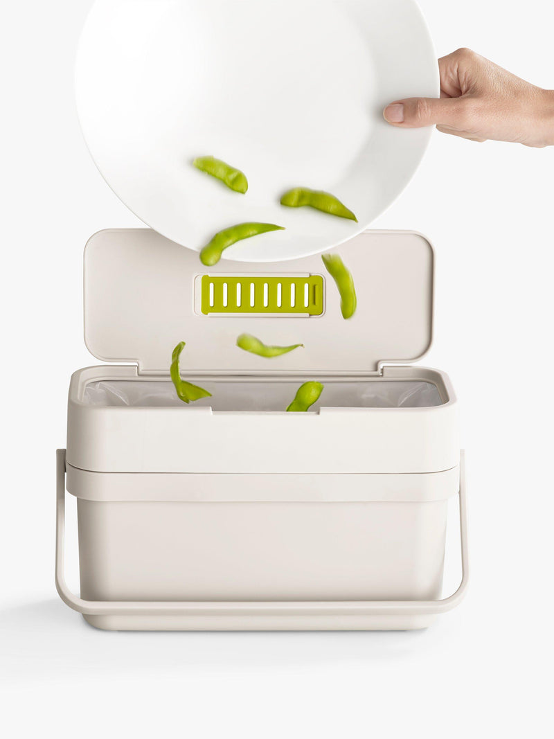 Joseph Joseph food waste caddy with adjustable air vent, 4L, UK version