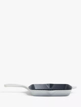 Cast Iron Square Grill Pan with Porcelain Enamel, 26cm