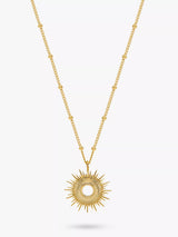 Estella Bartlett Full Starburst Pendant Necklace Gold Fashion Necklace