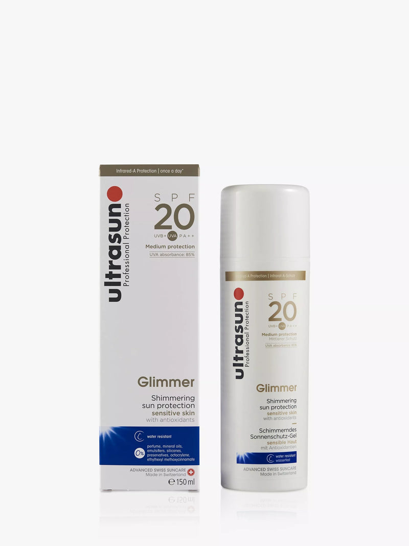 Ultrasun shimmering sun protection body cream SPF 20 150ml (British brand)