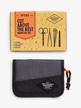 Manicure Kit with Stainless Steel Tools in Zipped Fabric Pouch