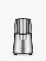 Stainless Steel Coffee Grinder with Clear Plastic Top, 60g Capacity