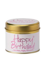 Lily-flame Happy Birthday Scented Tin Candle 230g