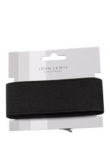Black 13mm Elastic for Dressmaking, 2 Metres Long