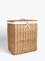 John Lewis Willow Double Laundry Basket Natural Cotton Liner