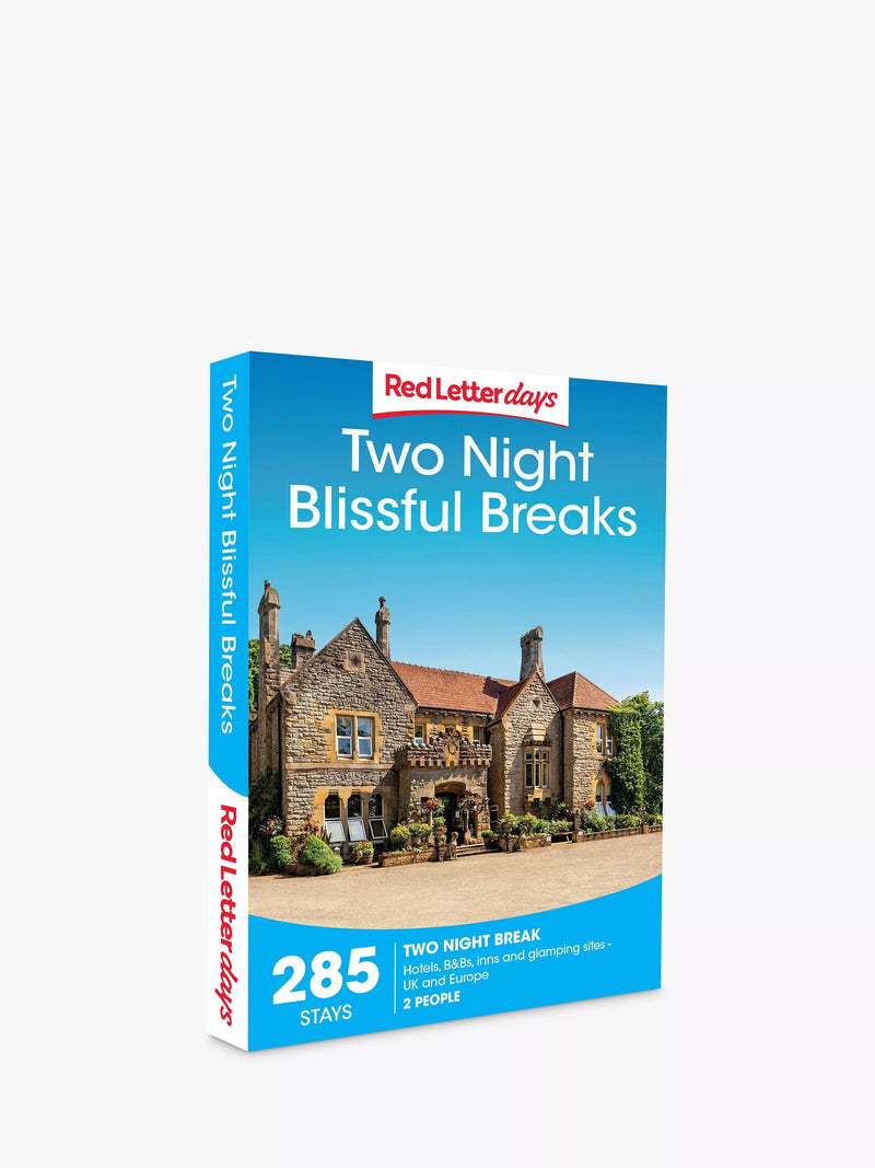Red Letter Days Two Night Blissful Breaks Gift Experience, imported from the UK