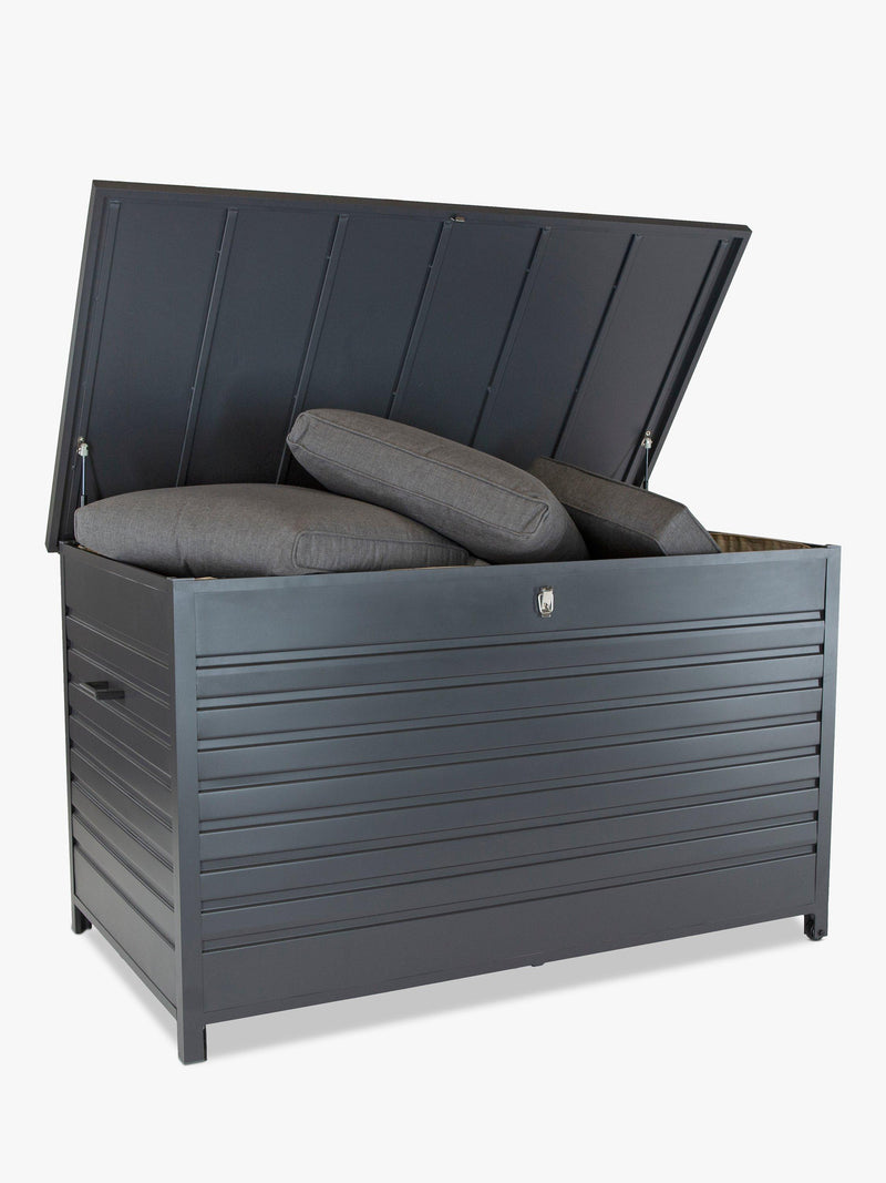 KETTLER Large Aluminium Garden Cushion Storage Box Anthracite, UK version
